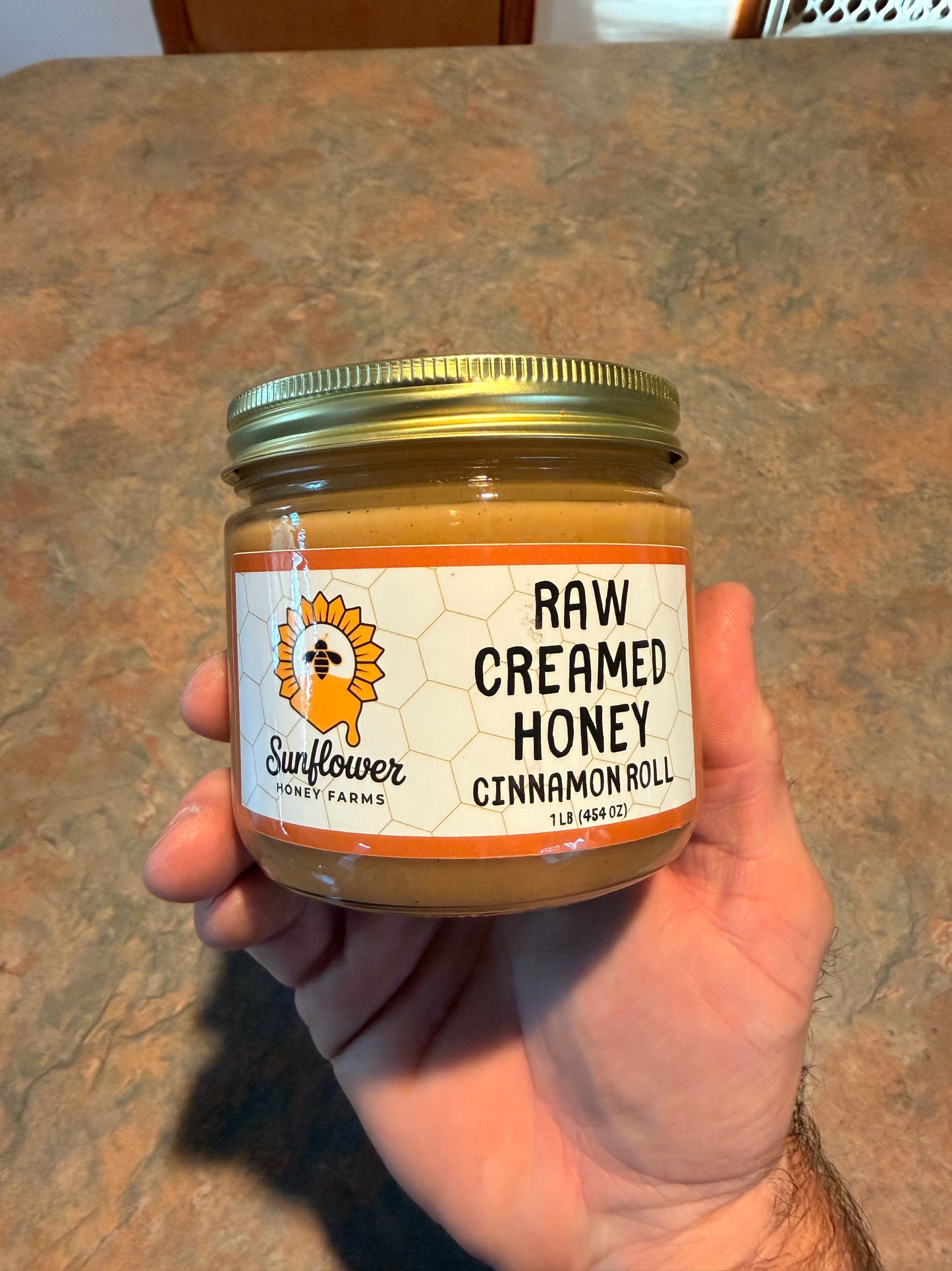 Cinnamon Roll Creamed Honey