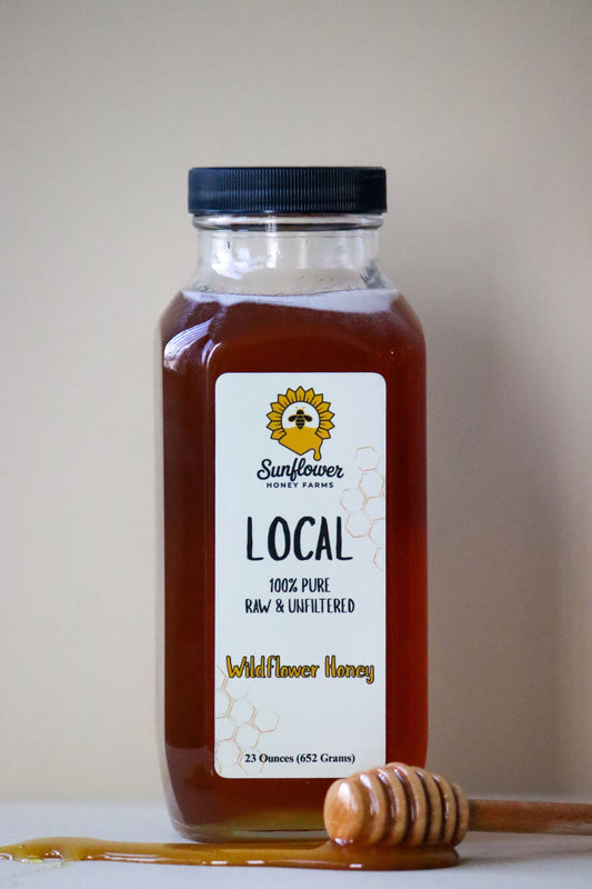 Sunflower Honey Farms Glass Bottled Wildflower Honey